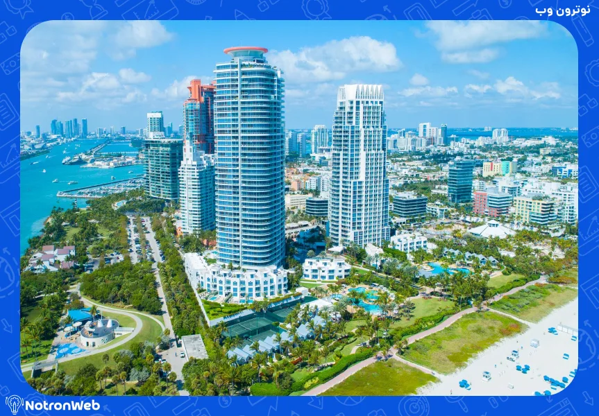 تصویر شهر فلوریدا از بالا