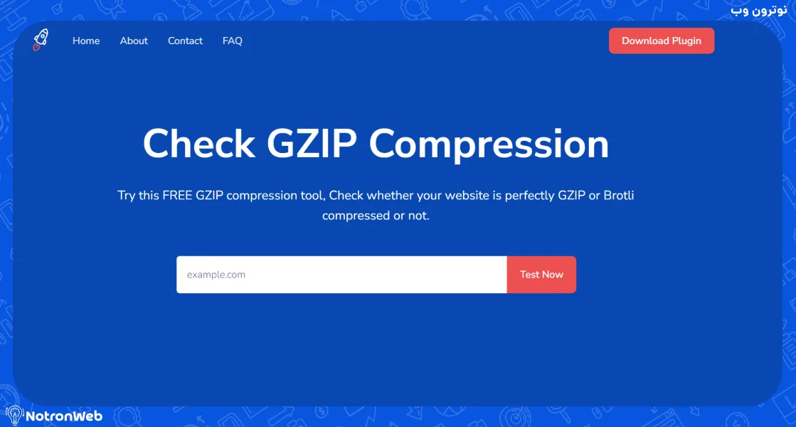 صفحه اصلی سایت checkgzipcompression